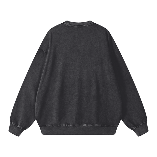 Saint Kingston Vertical Snow Washed Oversized Sweatshirt
