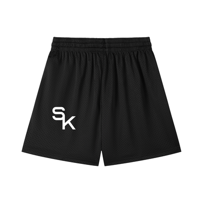 Mesh Drawstring Shorts