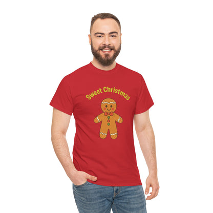 Gingerbread 'Sweet Christmas' Tee - Festive Holiday Kids & Adult Christmas T-Shirt