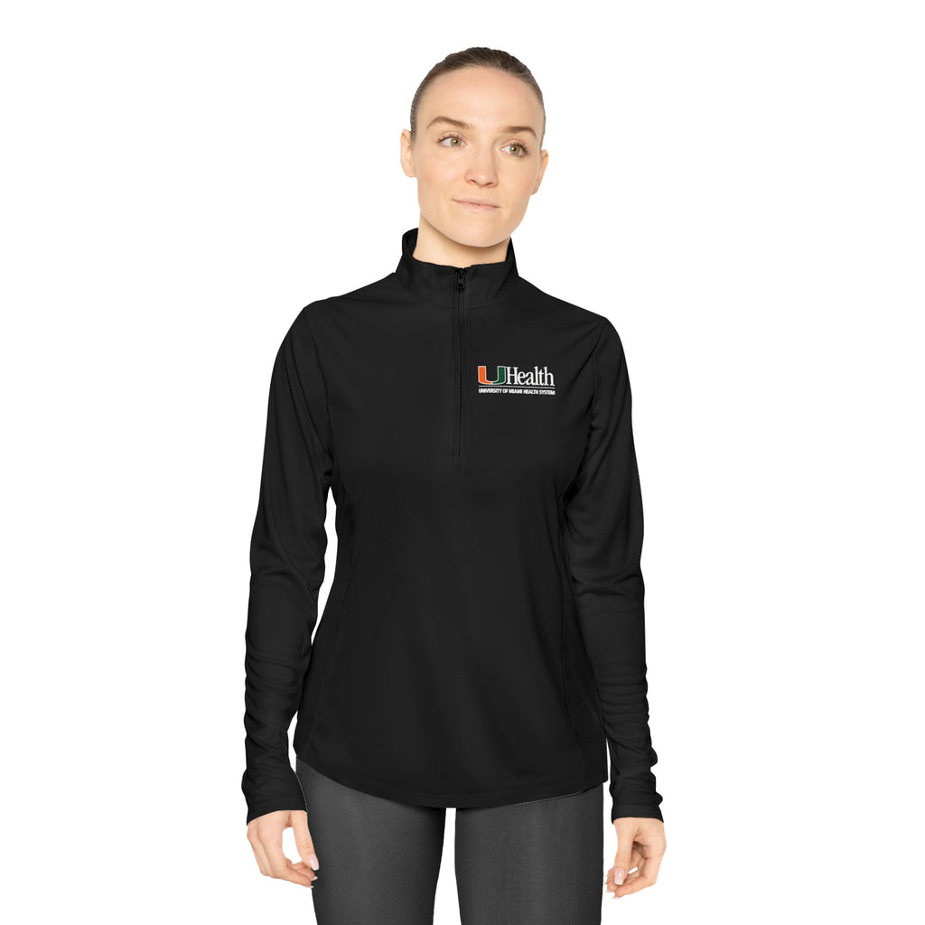 Ladies Quarter-Zip Pullover — Performance Pullover
