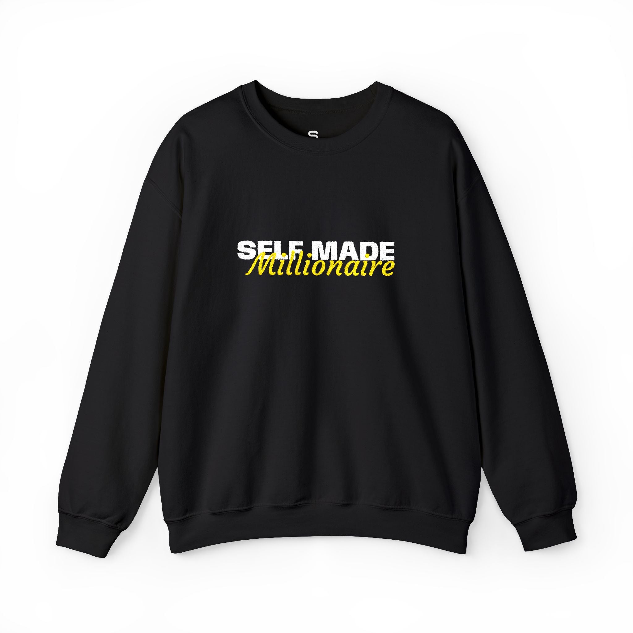 Self Made Millionaire Sweatshirt | Motivational Typography Crewneck