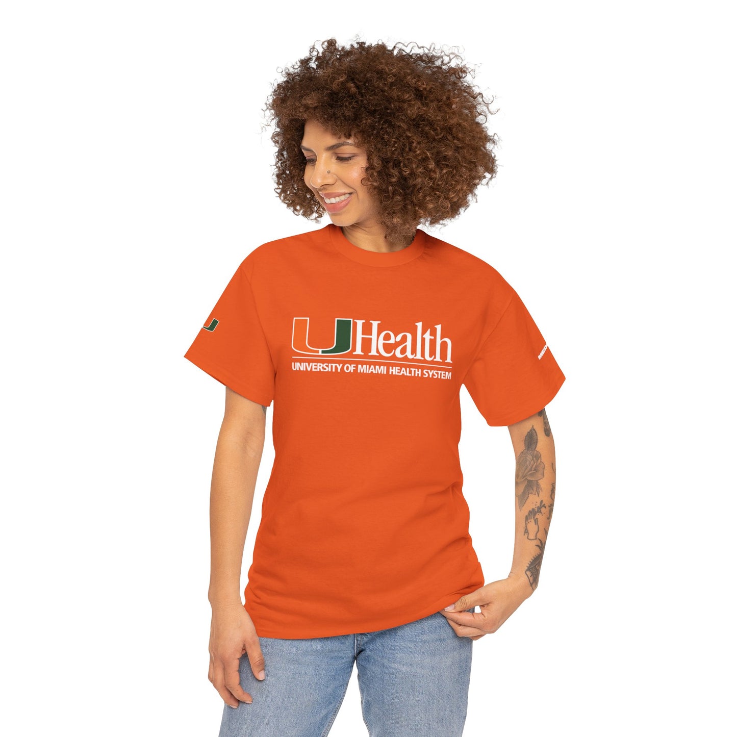 UHealth University of Miami Health System Orange Tee — Medical Staff/Alumni T-Shirt