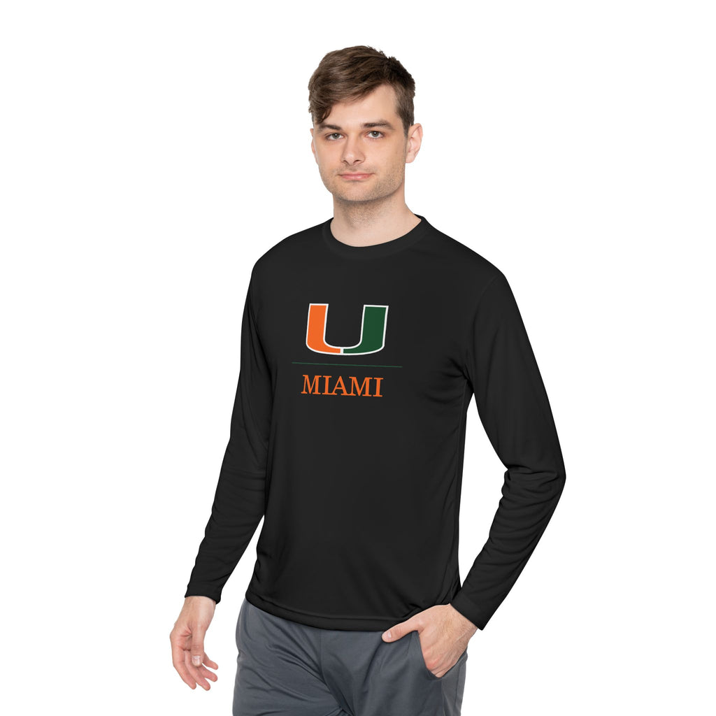 Miami Hurricanes Fresh Locker Logo T-Shirt - Long Sleeve