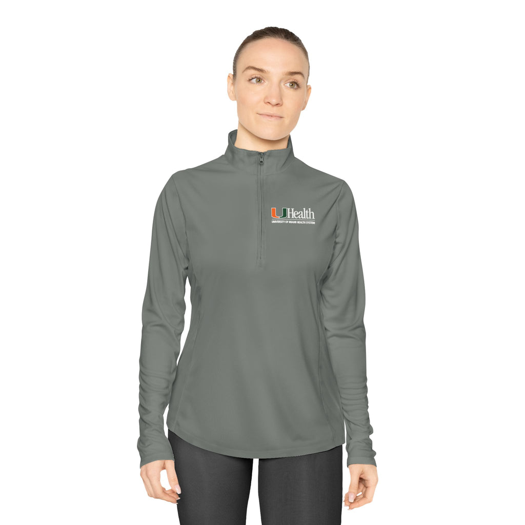 Ladies Quarter-Zip Pullover — Performance Pullover
