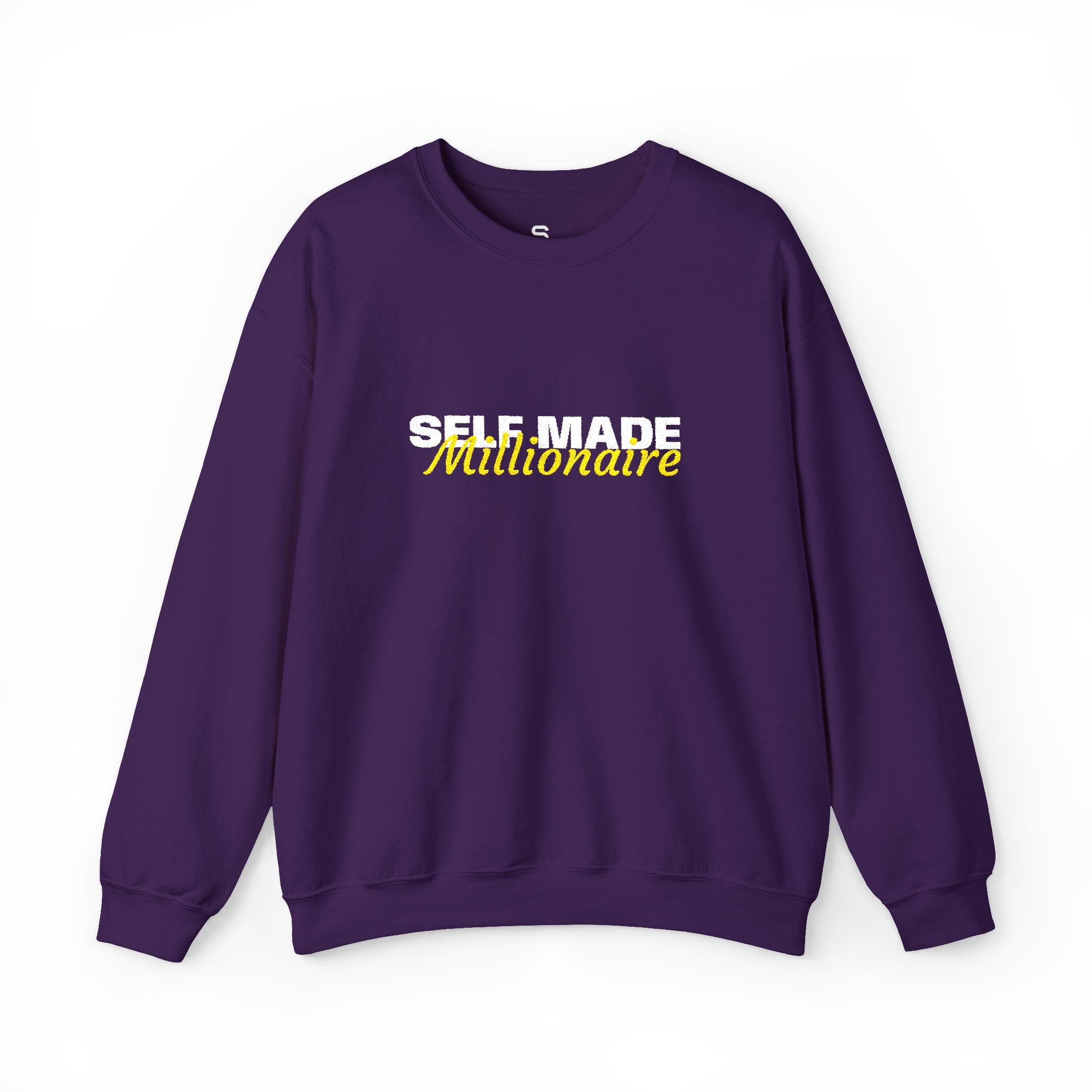Self Made Millionaire Sweatshirt | Motivational Typography Crewneck