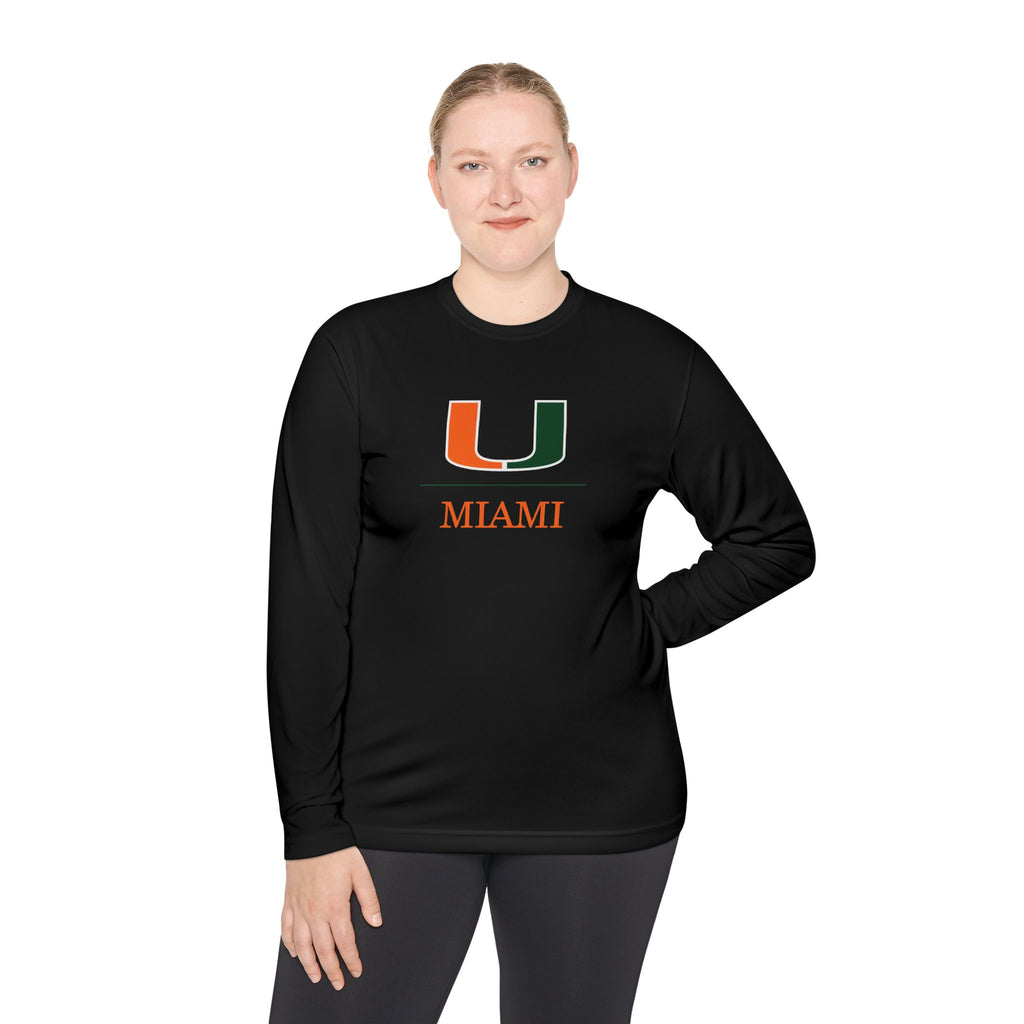 Miami Hurricanes Fresh Locker Logo T-Shirt - Long Sleeve