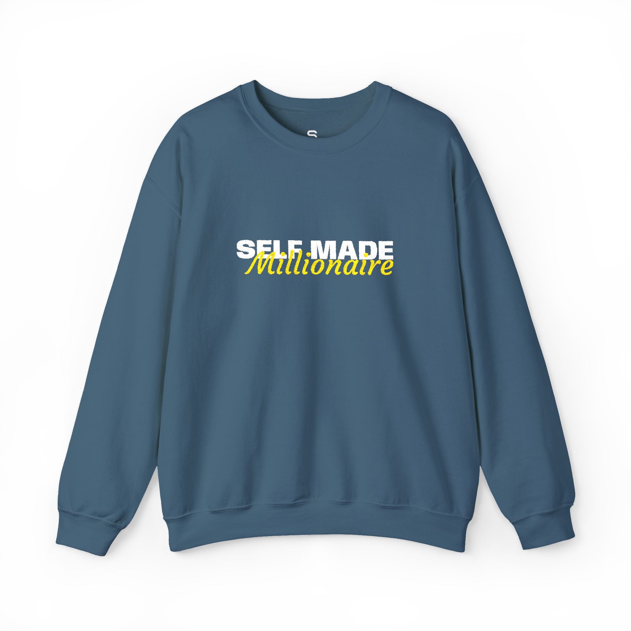 Self Made Millionaire Sweatshirt | Motivational Typography Crewneck