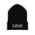 UHealth Embroidered Cuffed Beanie — University of Miami Medical Knit Hat