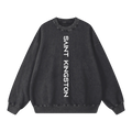 Saint Kingston Vertical Snow Washed Oversized Sweatshirt