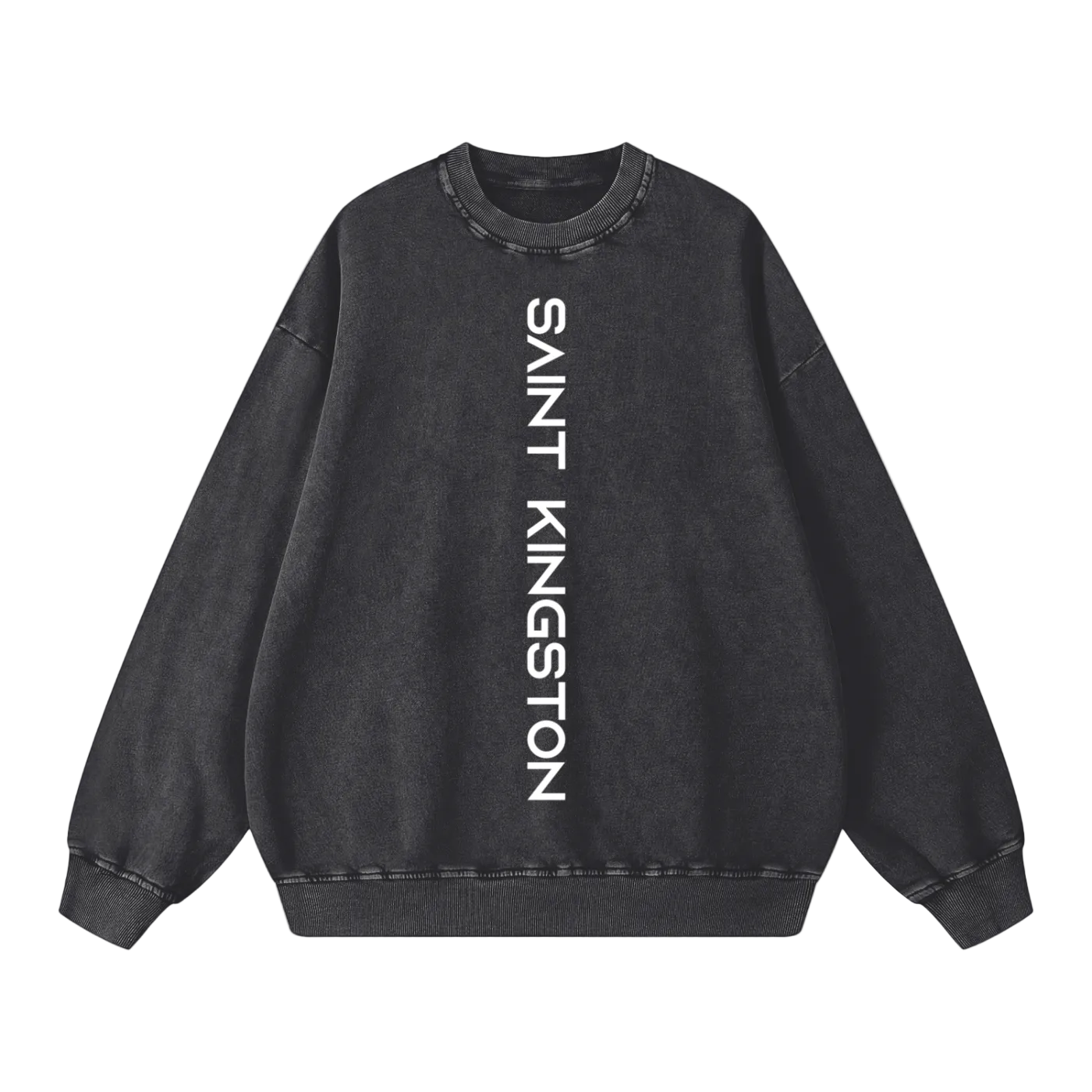 Saint Kingston Vertical Snow Washed Oversized Sweatshirt