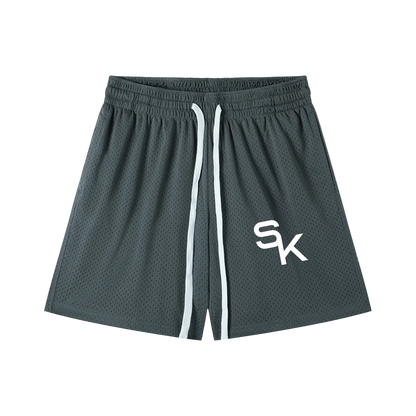 Mesh Drawstring Shorts