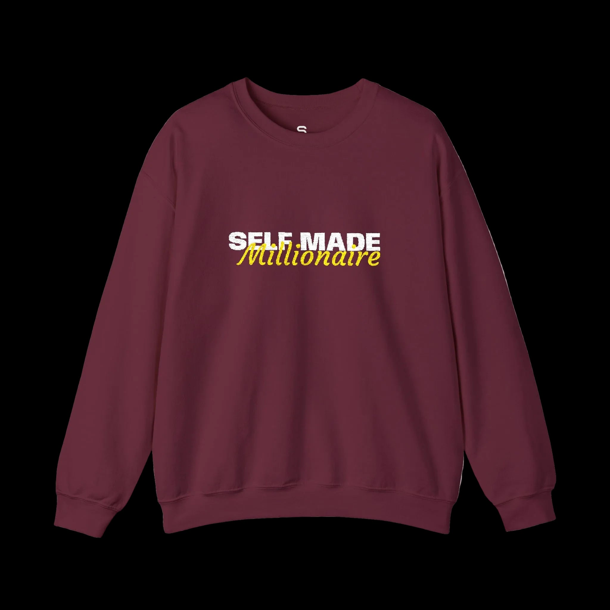 Self Made Millionaire Sweatshirt | Motivational Typography Crewneck