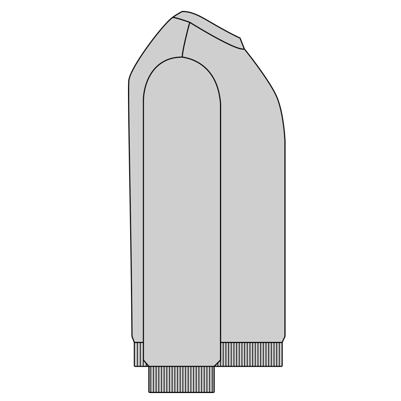 Saint Kingston Vertical Snow Washed Oversized Sweatshirt