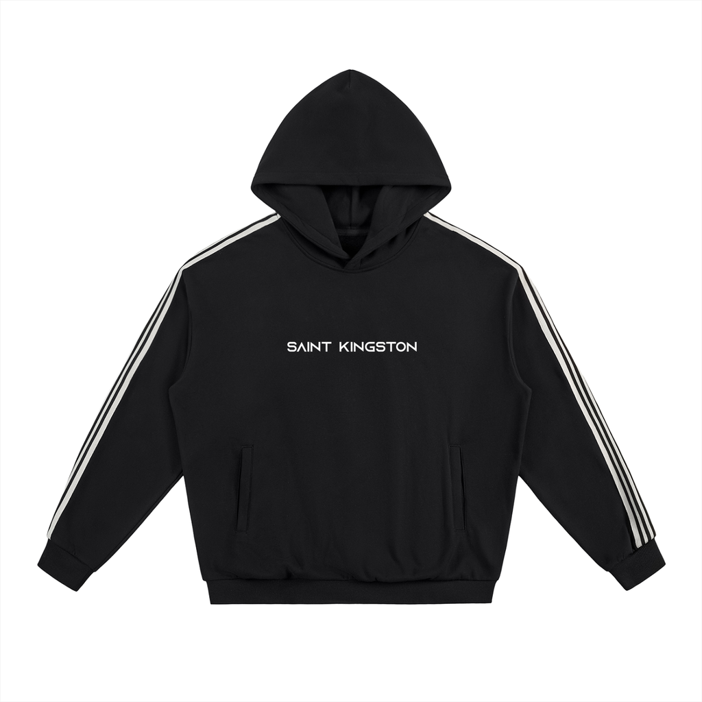 Unisex - Side Stripe Drop-Shoulder Hoodie