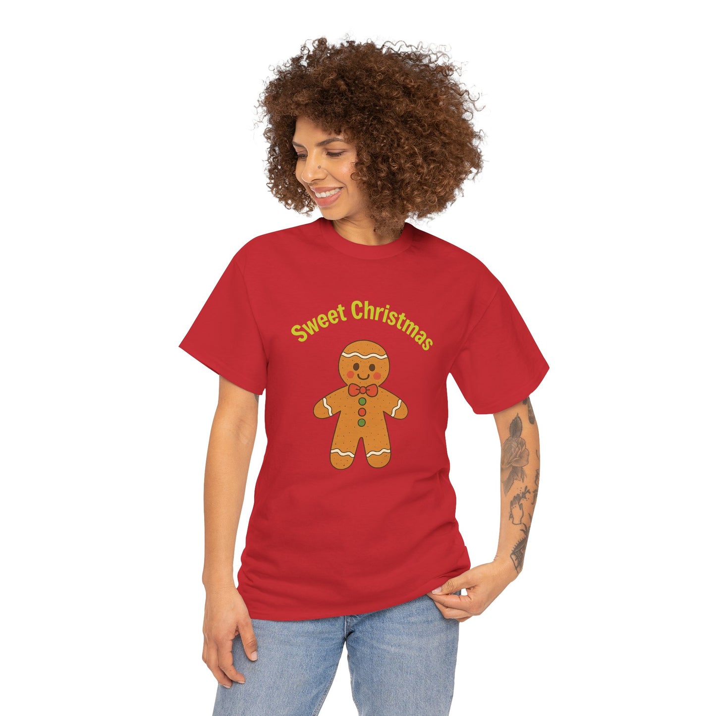Gingerbread 'Sweet Christmas' Tee - Festive Holiday Kids & Adult Christmas T-Shirt