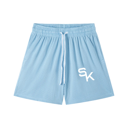 Mesh Drawstring Shorts