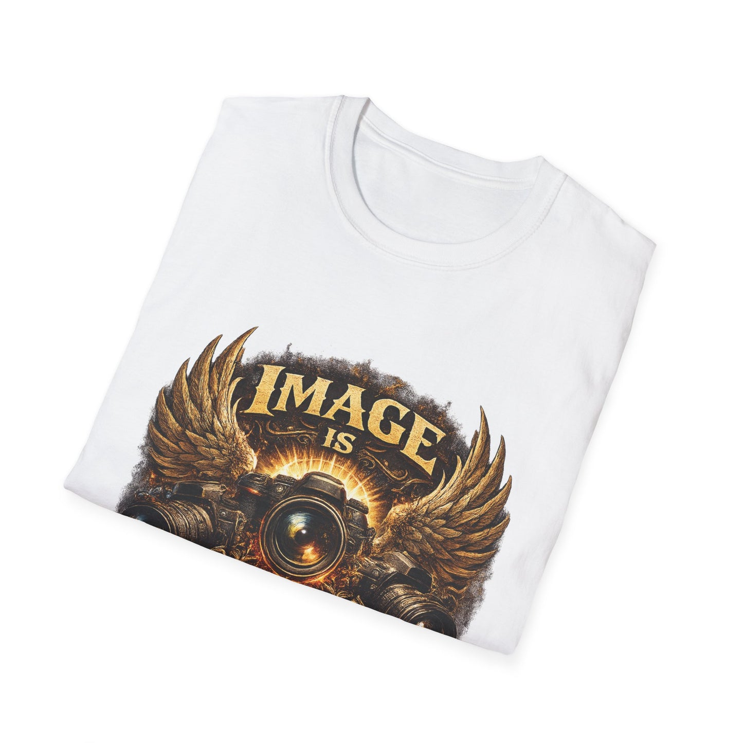 T-Shirt — "Image Is Everything" Vintage Winged Camera Graphic