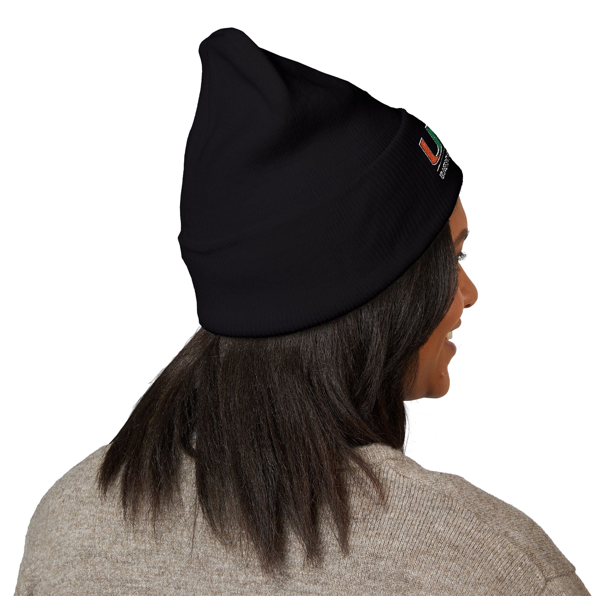 UHealth Embroidered Cuffed Beanie — University of Miami Medical Knit Hat
