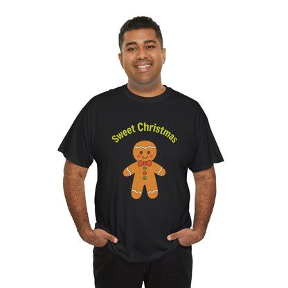 Gingerbread 'Sweet Christmas' Tee - Festive Holiday Kids & Adult Christmas T-Shirt