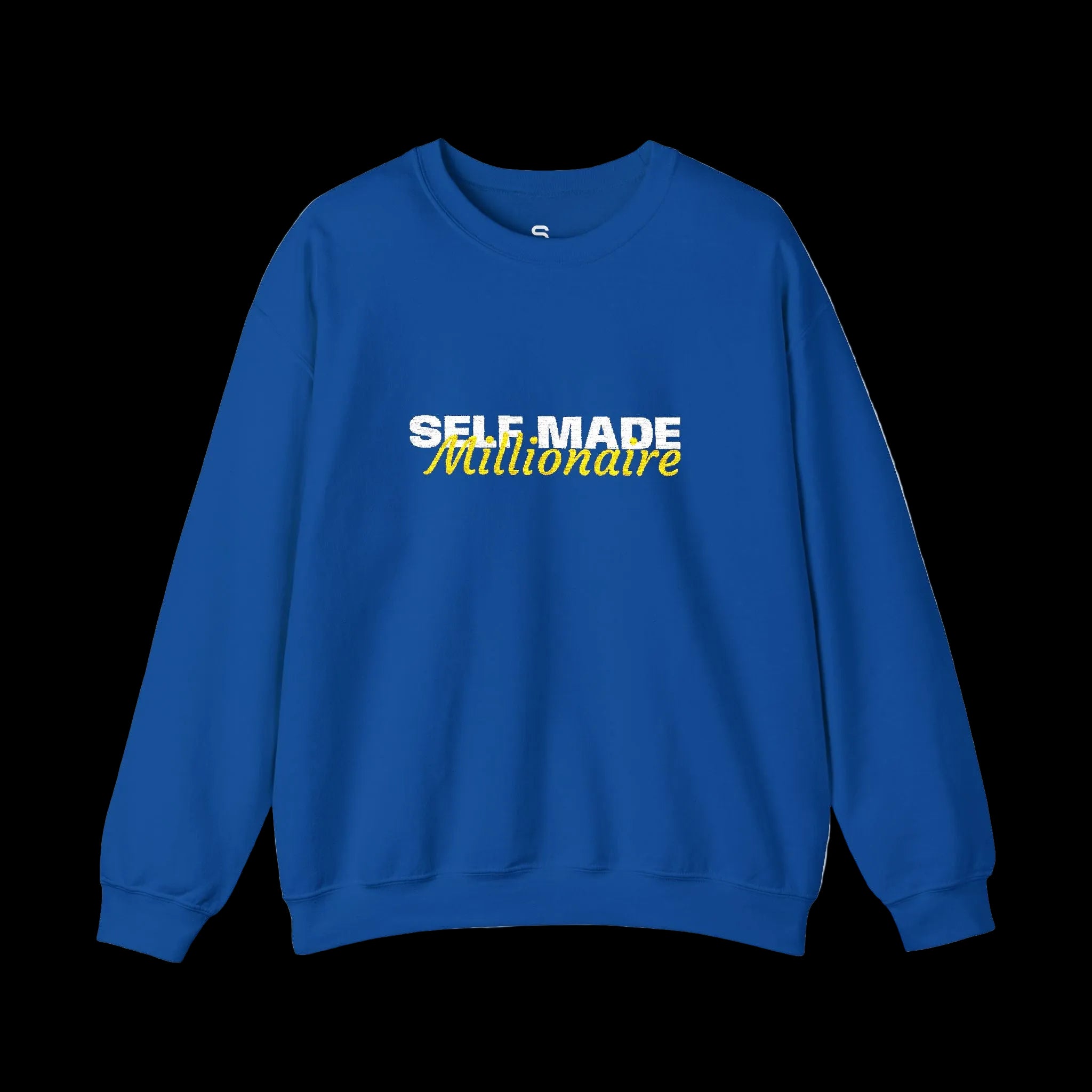 Self Made Millionaire Sweatshirt | Motivational Typography Crewneck