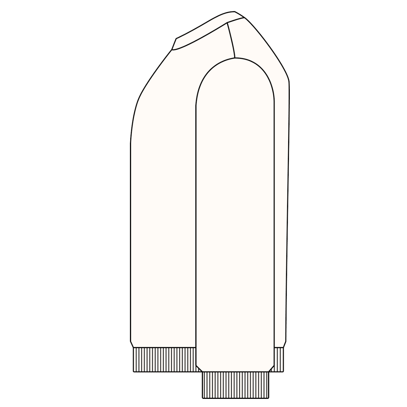 Saint Kingston Vertical Snow Washed Oversized Sweatshirt