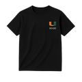 U-Miami Left Crest - Premium T-Shirt