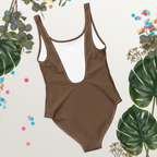 Sometimes Coffee One-Piece Swimsuit — back view