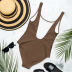 Sometimes Coffee One-Piece Swimsuit — back view