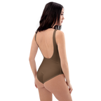 Sometimes Coffee One-Piece Swimsuit — back view
