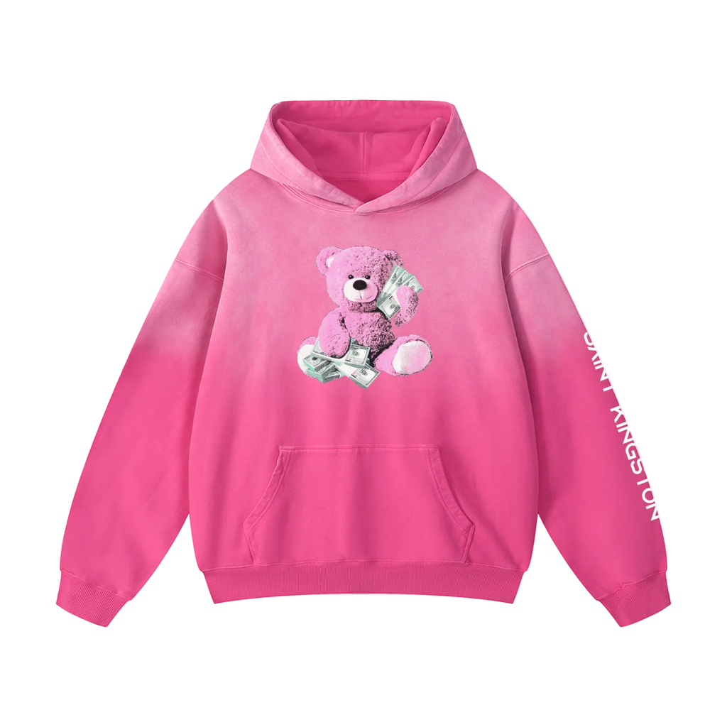 Money Bear Heavyweight Sunfade Oversized Hoodie