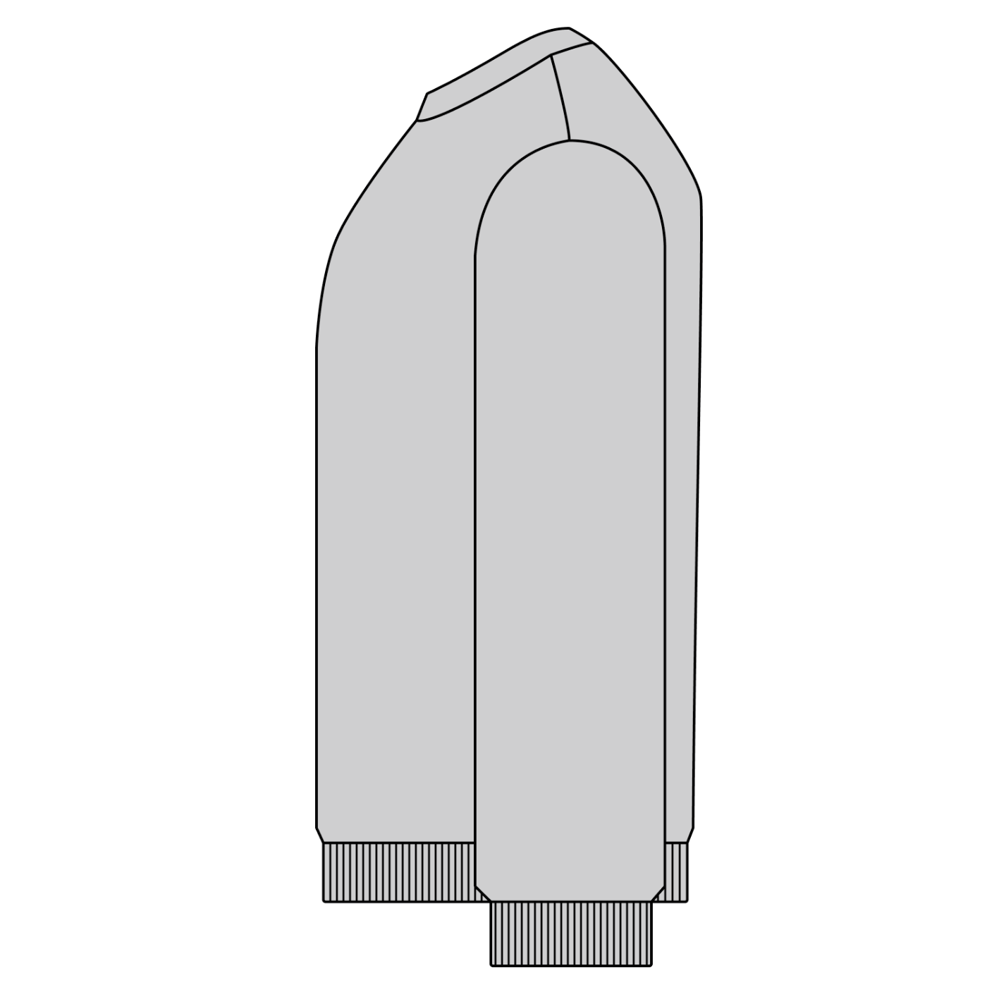 Saint Kingston Vertical Snow Washed Oversized Sweatshirt