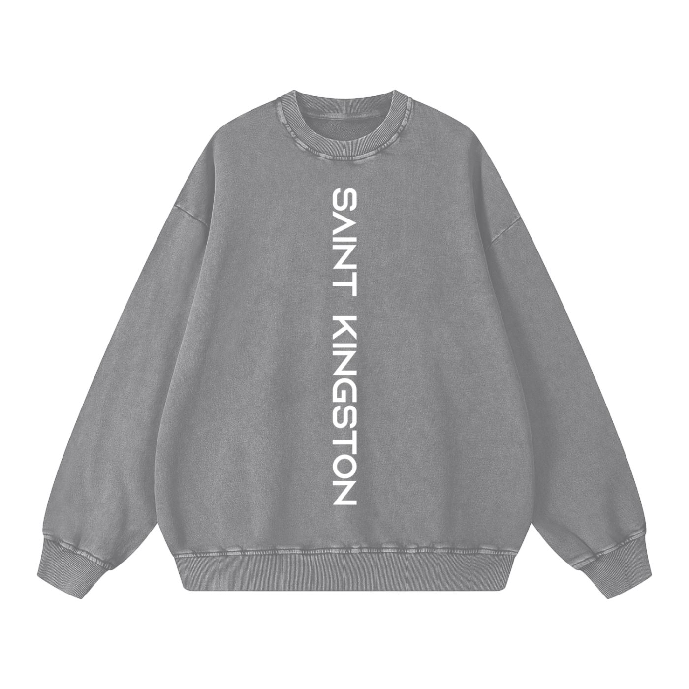 Saint Kingston Vertical Snow Washed Oversized Sweatshirt