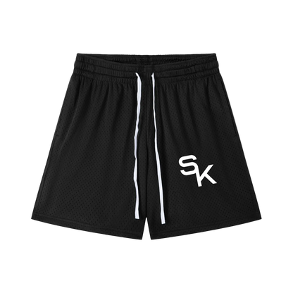 Mesh Drawstring Shorts