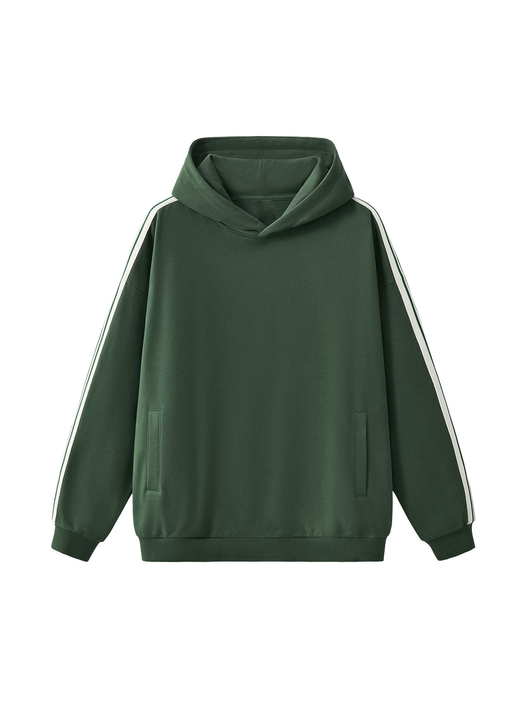 Unisex - Side Stripe Drop-Shoulder Hoodie