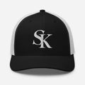 Saint Kingston black and white trucker cap – front view
