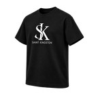 The Sovereign Box Tee by Saint Kingston — three-quarter front mockup